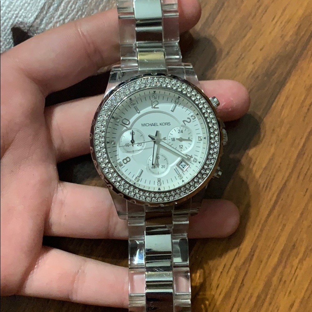 Micheal Kors Swarovski crystal watch (women’s)